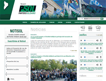 Tablet Screenshot of neuquen.partidosolidario.org.ar