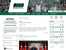 Tablet Screenshot of partidosolidario.org.ar