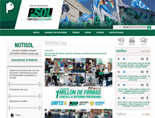 Tablet Screenshot of buenosaires.partidosolidario.org.ar